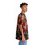mens hawaiian shirt with pomegranate floral print design - People Pight