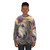 Bohemian Irish Wolfhound Sweatshirt with Floral Watercolor Art - women