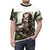 Predator alien graphic design t-shirt with jungle and creature imagery - men front