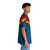 Superheroine Hawaiian Shirt with Red, Blue, and Gold Star - People Pight