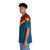 Superheroine Hawaiian Shirt with Red, Blue, and Gold Star - People Left