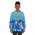 Frozen fractals in a stained glass window sweatshirt design - women