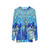 Frozen fractals in a stained glass window sweatshirt design - hanging