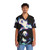 Music-themed Hawaiian shirt with galaxy and animal design - People Front