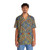 Colorful tropical Hawaiian shirt with DragonCon and Marriott carpet inspired pattern - People Front