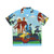 Retro Hawaiian Shirt with Musicians From Bremen Soviet Cartoon Characters