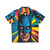Superhero pop art colorful bat Hawaiian shirt