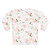 Botanical watercolor floral print on a pink sweatshirt - Back