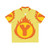 Superhero Letter Y Fire Insignia Hawaiian Shirt