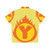 Superhero Letter Y Fire Insignia Hawaiian Shirt - Back