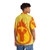 Superhero Letter Y Fire Insignia Hawaiian Shirt - People Back