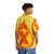 Superhero Letter X Fire Hawaiian Shirt - People Back