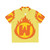 Superhero Letter W Fire Insignia Hawaiian Shirt