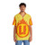 Superhero Letter U Hawaiian Shirt with Fire Insignia - People Front