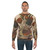 Frog dissection sweatshirt with scientific illustration of frog anatomy - men