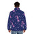 Mermaid puffer jacket in a vibrant oceanic design - men back