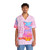 Sunset Cat Hawaiian Shirt with Positive Affirmation - People Front