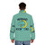 Mermaid-inspired puffer jacket with moon and star design - men back