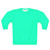 Bright neon turquoise color graphic design sweatshirt