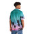 Colorful Hawaiian shirt with palm trees and tropical floral patterns - People Back