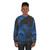 Blue Chinese Dragon Sweatshirt for Dragon Enthusiasts - women