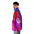 Merlin fantasy abstract puffer jacket with nature and vintage elements - men side left