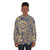 Blue and gold mandala pattern sweatshirt - women
