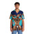 Muscular bearded man wearing a vibrant Hawaiian shirt - People Front