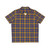 Murtagh tartan blue and gold Irish plaid Hawaiian shirt