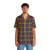 Murtagh tartan blue and gold Irish plaid Hawaiian shirt - People Front