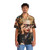 Stylish Hawaiian Shirt with Music and Pop Motifs - People Front
