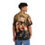 Stylish Hawaiian Shirt with Music and Pop Motifs - People Back