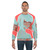 Blood orange sweatshirt with a vibrant portrait design - men