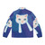 Meme cat puffer jacket with galaxy print design - Back