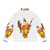 Melbourne Cup Horse Racing Puffer Jacket featuring a horse racing design - Back