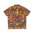 Colorful Mayan calendar Hawaiian shirt with tribal print and cultural design