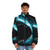 Megalodon-inspired puffer jacket with shark graphic - men front