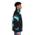 Megalodon-inspired puffer jacket with shark graphic - men side right