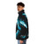 Megalodon-inspired puffer jacket with shark graphic - men side left