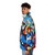 Mega Man 2 inspired puffer jacket with retro video game graphics - men side left