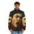 Medusa by Caravaggio inspired puffer jacket featuring classic renaissance artwork - men front