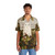 Strawberry Fields Hawaiian Shirt with Botanical Tropical Print - People Front