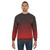 Black to red gradient ombre sweatshirt - men