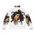 Medusa Caravaggio inspired puffer jacket with snakes and renaissance art design - Back