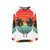 Black summer sweatshirt with vivid tropical palm tree design - hanging