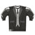 Black suit tie and vest sweatshirt for formal events and weddings