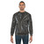Leather Biker Sweatshirt in Black - men