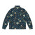 Puffer jacket with a vibrant wildflower pattern design - Back