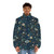 Puffer jacket with a vibrant wildflower pattern design - men front