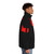 Mazinger Z inspired puffer jacket with robot and mecha design - men side right